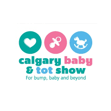 Logo of Calgary Baby & Tot Show with the tag line - For bump, baby and beyond.